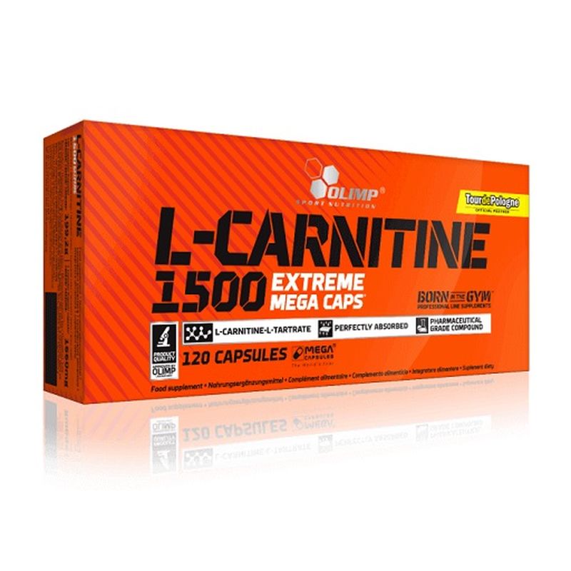 Olimp L-Carnitine 1500 Extreme Mega Caps – 120 kapslí